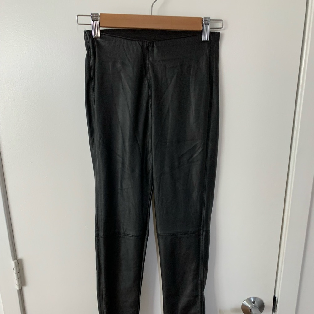 Pleather skinny fit pants